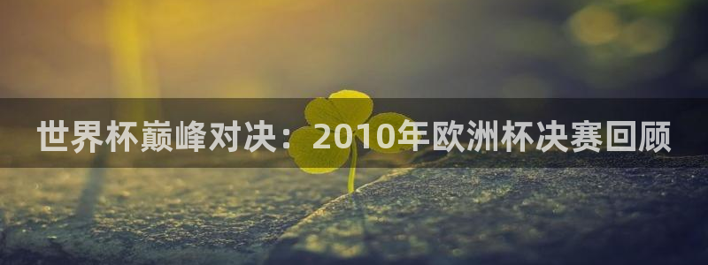 2026年足球世界杯赛程时间表：世界杯巅峰对决：2010年欧洲杯决赛回顾